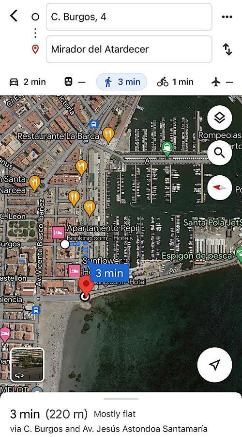 شقة Santa Pola Port, Sea View, Vista Del Mar المظهر الخارجي الصورة